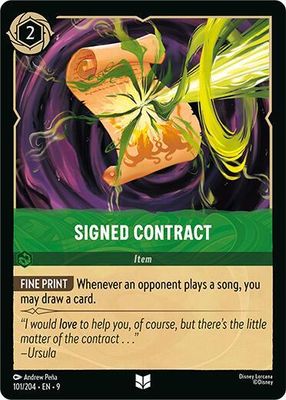 Signed Contract