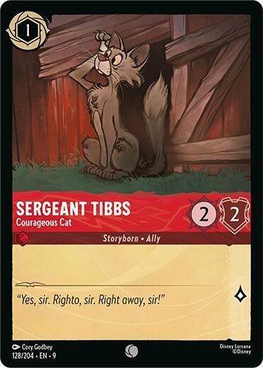 Sergeant Tibbs - Courageous Cat Sergeant Tibbs - Courageous Cat
