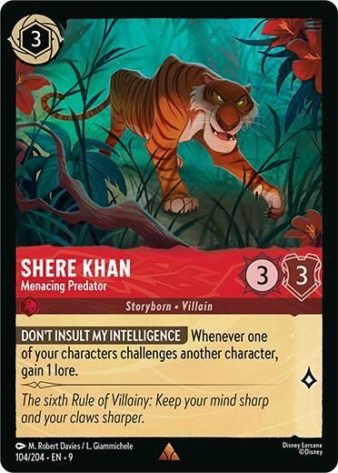 Shere Khan - Menacing Predator Shere Khan - Menacing Predator
