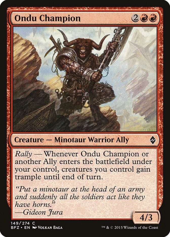 Ondu Champion Ondu Champion