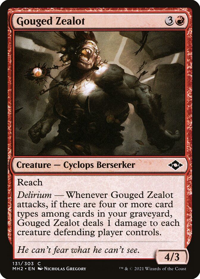 Gouged Zealot Gouged Zealot