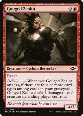 Gouged Zealot Gouged Zealot
