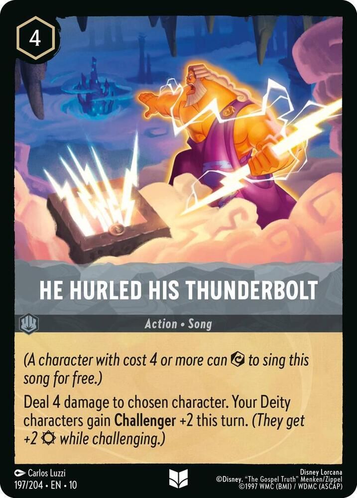 He Hurled His Thunderbolt He Hurled His Thunderbolt