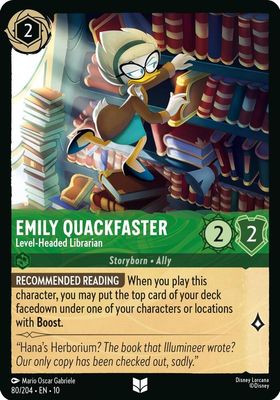 Emily Quackfaster - Level-Headed Librarian Emily Quackfaster - Level-Headed Librarian