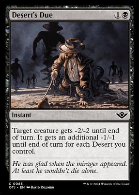 Desert's Due Desert's Due