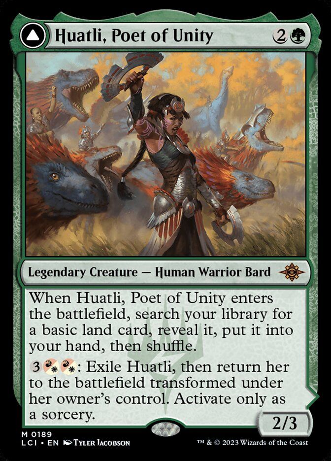 Huatli, Poet of Unity // Roar of the Fifth People Huatli, Poet of Unity // Roar of the Fifth People