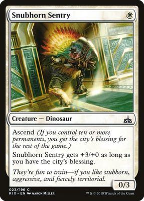 Snubhorn Sentry Snubhorn Sentry
