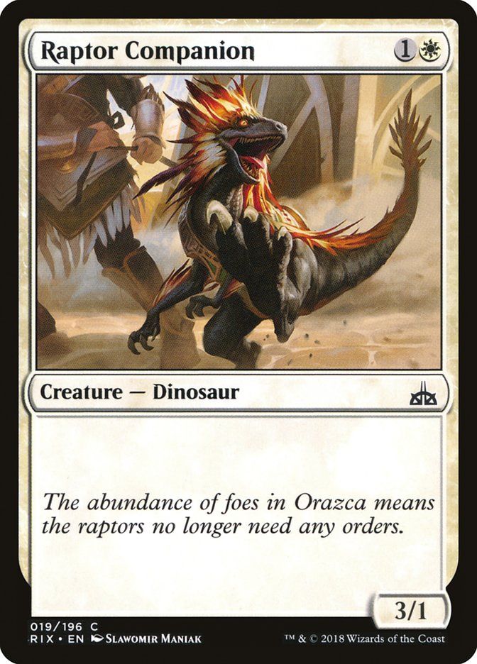 Raptor Companion Raptor Companion