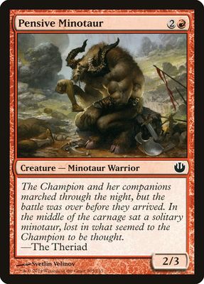 Pensive Minotaur Pensive Minotaur