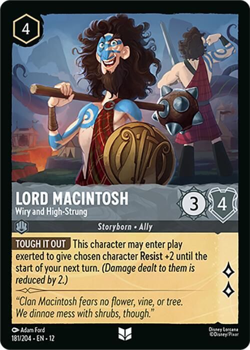 Lord Macintosh - Wiry and High-Strung Lord Macintosh - Wiry and High-Strung