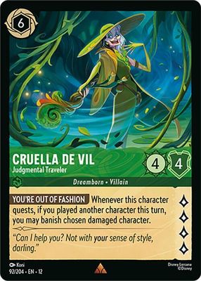 Cruella De Vil - Judgmental Traveler Cruella De Vil - Judgmental Traveler
