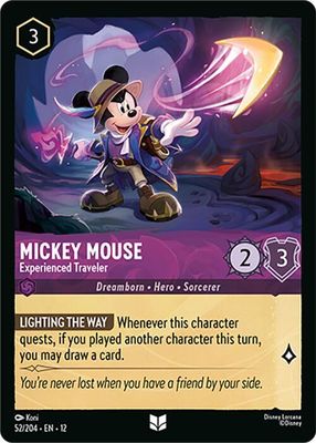 Mickey Mouse - Experienced Traveler Mickey Mouse - Experienced Traveler
