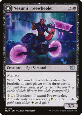 Nezumi Freewheeler // Hideous Fleshwheeler Nezumi Freewheeler // Hideous Fleshwheeler
