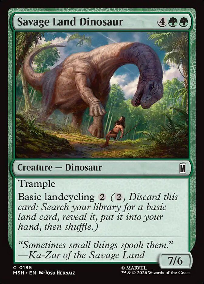 Savage Land Dinosaur Savage Land Dinosaur