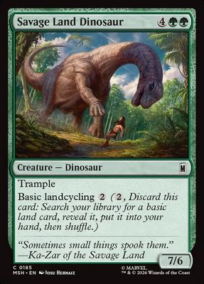 Savage Land Dinosaur Savage Land Dinosaur