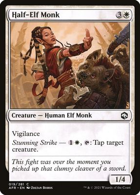 Half-Elf Monk Half-Elf Monk