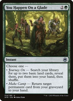 You Happen On a Glade You Happen On a Glade