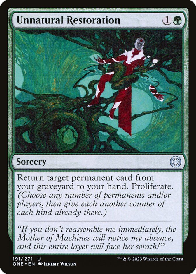 Unnatural Restoration Unnatural Restoration
