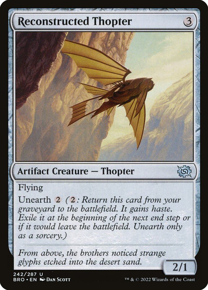 Reconstructed Thopter Reconstructed Thopter