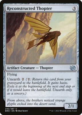 Reconstructed Thopter Reconstructed Thopter