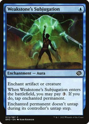 Weakstone's Subjugation Weakstone's Subjugation
