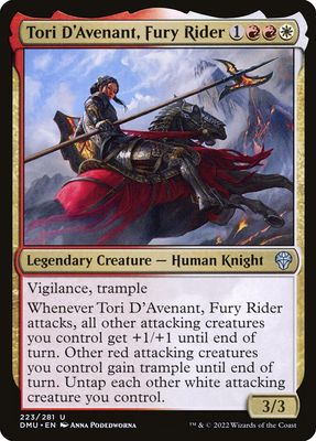 Tori D'Avenant, Fury Rider Tori D'Avenant, Fury Rider