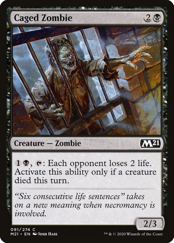 Caged Zombie Caged Zombie
