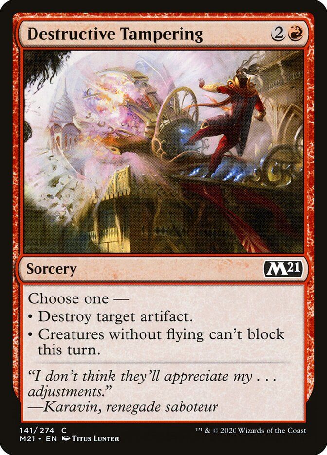 Destructive Tampering Destructive Tampering