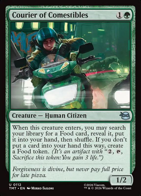 Courier of Comestibles