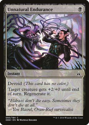 Unnatural Endurance Unnatural Endurance