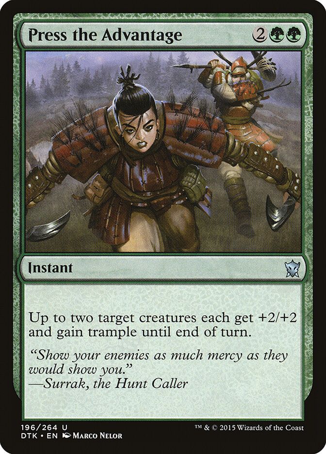 Press the Advantage Press the Advantage
