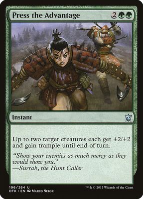 Press the Advantage Press the Advantage