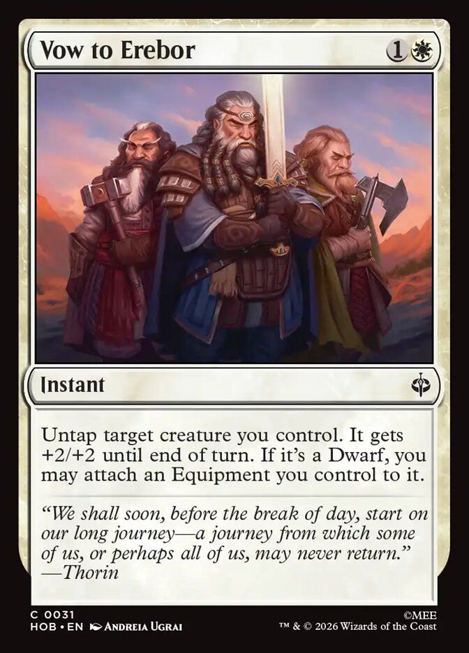 Vow to Erebor Vow to Erebor