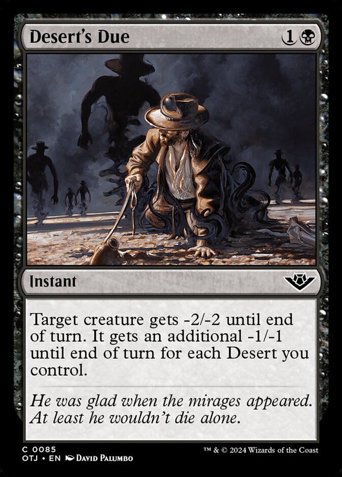 Desert's Due Desert's Due