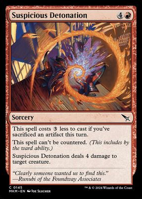 Suspicious Detonation Suspicious Detonation