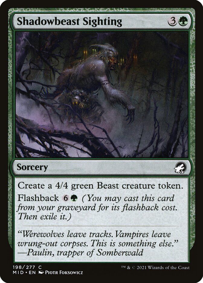 Shadowbeast Sighting Shadowbeast Sighting