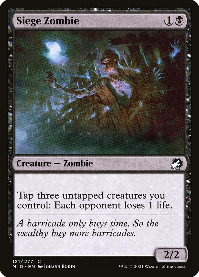 Siege Zombie Siege Zombie