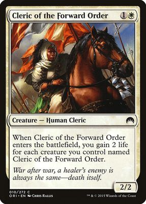 Cleric of the Forward Order Cleric of the Forward Order