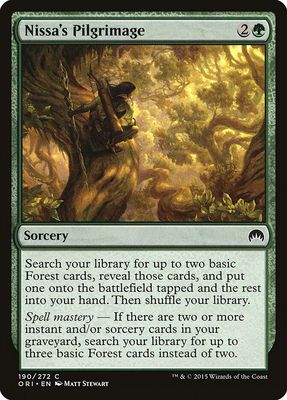 Nissa's Pilgrimage Nissa's Pilgrimage