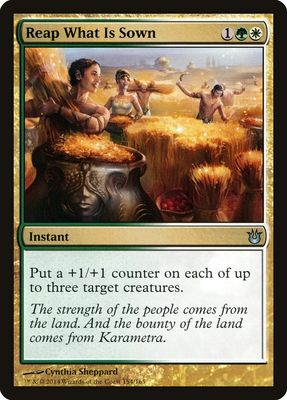 Reap What Is Sown Reap What Is Sown