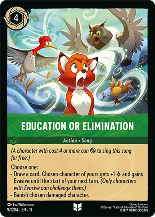 Education or Elimination Education or Elimination