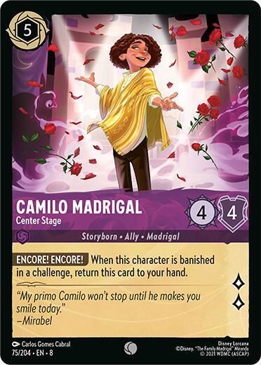 Camilo Madrigal - Center Stage Camilo Madrigal - Center Stage