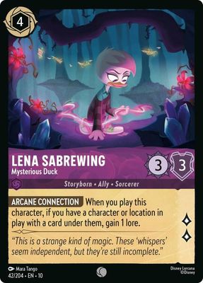 Lena Sabrewing - Mysterious Duck Lena Sabrewing - Mysterious Duck