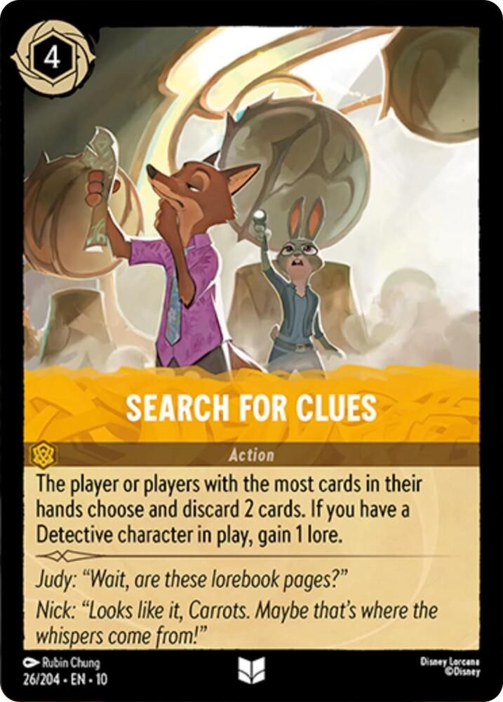 Search For Clues Search For Clues