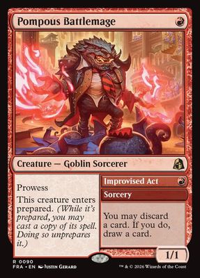 Pompous Battlemage // Improvised Act Pompous Battlemage // Improvised Act