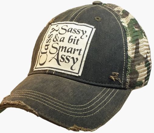 Classy Sassy &amp; A Bit Smart Assy Trucker Hat Baseball Cap