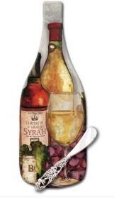 Wine Bottle Shaped Glass Board