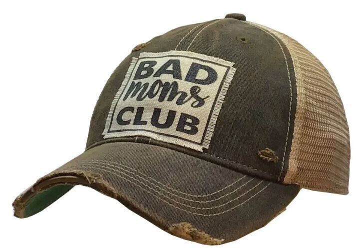 Bad Moms Club Distressed Trucker Hat Baseball Cap