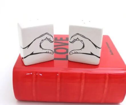 Hand Heart Salt and Pepper Set