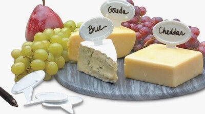 Oval Cheese Marker Set Of 6